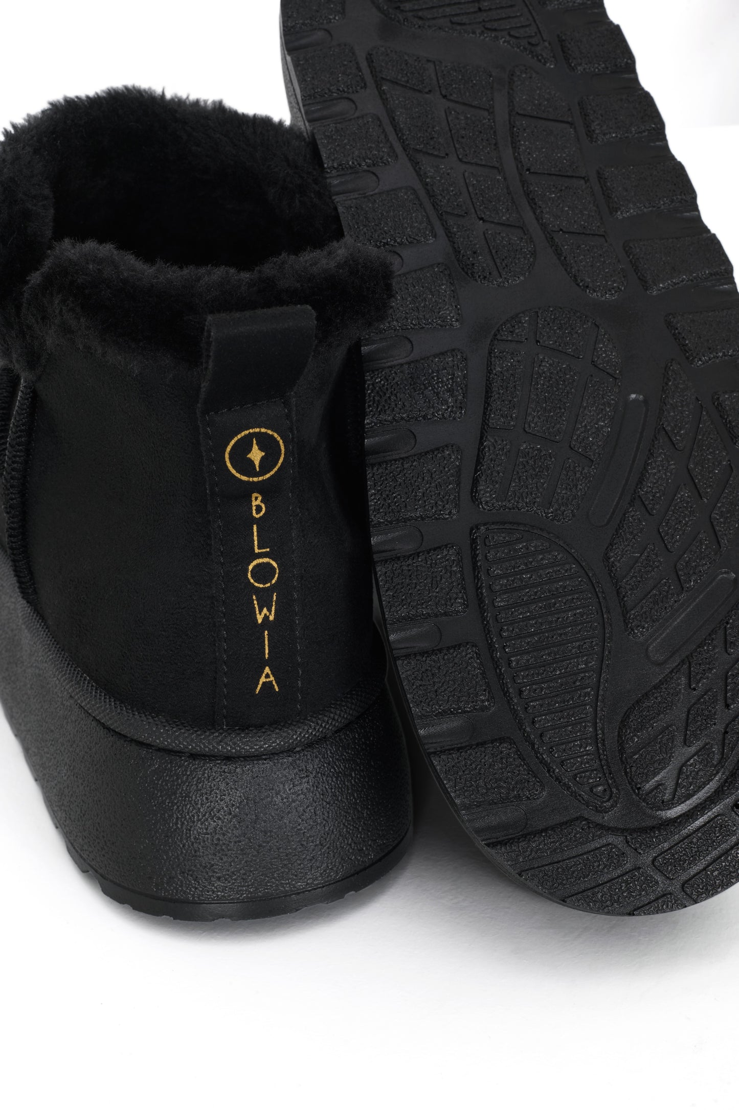BLOWİA UG-W Australia Siyah Süet İçi Kürklü Kalın Poli Taban Bilekte Kadın Bot & Bootie